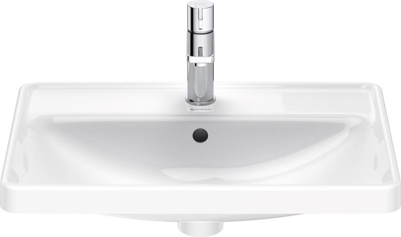 DURAVIT D-NEO umývadlo 60 cm, s otvorom pre batériu a prepadom, WonderGliss 03576000271 Obrázek - fotka
