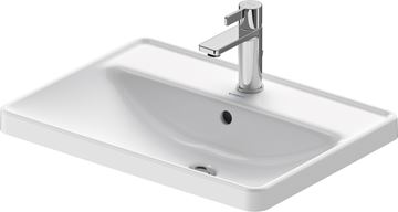 DURAVIT D-NEO umývadlo 60 cm, s otvorom pre batériu a prepadom, WonderGliss 03576000271 Obrázek - fotka