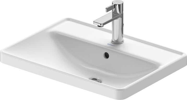 DURAVIT D-NEO umývadlo 60 cm, s otvorom pre batériu a prepadom, WonderGliss 03576000271 Obrázek - fotka