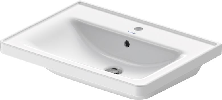 DURAVIT D-NEO umývadlo 65 cm, s otvorom pre batériu a prepadom 2367650000 Obrázek - Hlavní obrázek