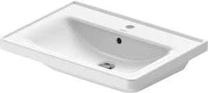 DURAVIT D-NEO umývadlo 65 cm, s otvorom pre batériu a prepadom