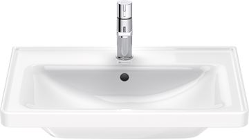 DURAVIT D-NEO umývadlo 65 cm, s otvorom pre batériu a prepadom 2367650000 Obrázek - fotka