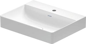 DURAVIT DURASQUARE umývadlo 60 cm, s otvorom pre batériu, bez prepadu