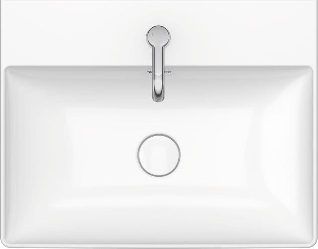 DURAVIT DURASQUARE umývadlo 60 cm, s otvorom pre batériu, bez prepadu 2353600041 Obrázek - fotka