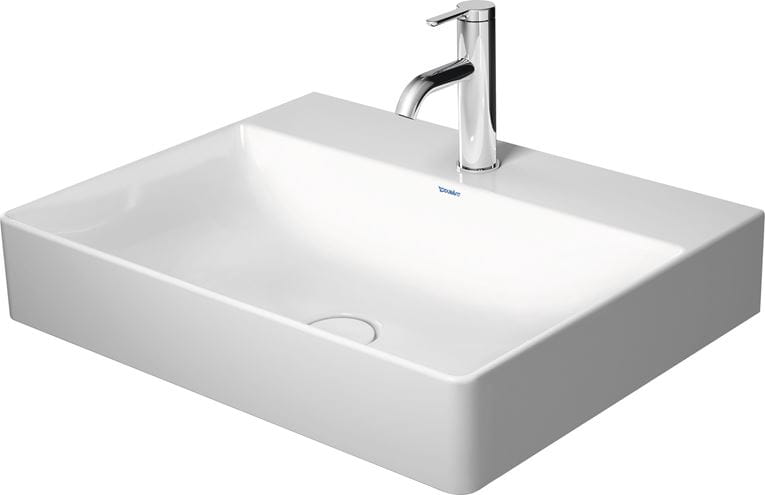 DURAVIT DURASQUARE umývadlo 60 cm, s otvorom pre batériu, bez prepadu 2353600041 Obrázek - fotka