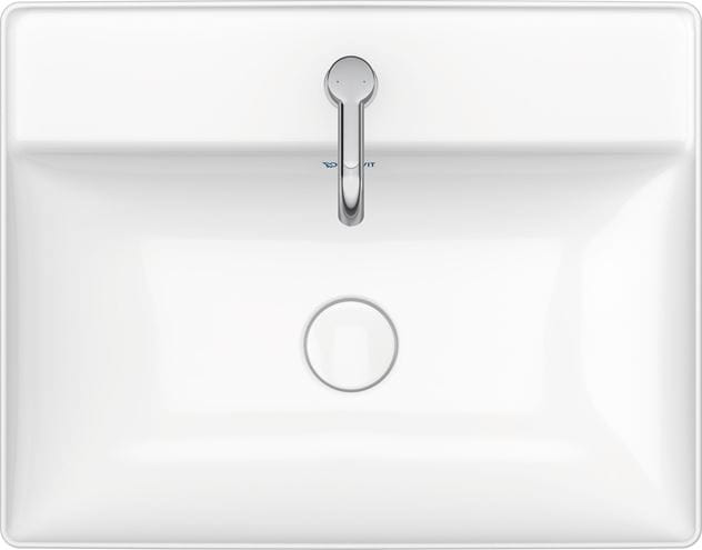 DURAVIT DURASQUARE umývadlo 60 cm, bez prepadu 2354600070 Obrázek - fotka