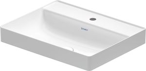 DURAVIT DURASQUARE umývadlo 60 cm, s otvorom pre batériu, bez prepadu, brúsené