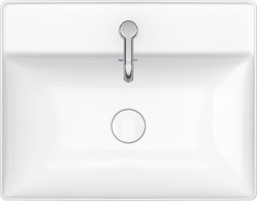DURAVIT DURASQUARE umývadlo 60 cm, s otvorom pre batériu, bez prepadu, brúsené 2354600041 Obrázek - fotka