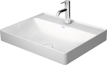 DURAVIT DURASQUARE umývadlo 60 cm, s otvorom pre batériu, bez prepadu, brúsené 2354600041 Obrázek - fotka