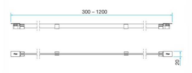 VIEGA ADVANTIX VARIO 4967.30 mostíkový rošt SR1 1200 mm, kartáčovaná nerez oceľ 736569 Obrázek - fotka