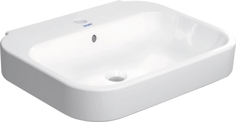 DURAVIT HAPPY D.2 umývadlo 60 cm, s otvorom pre batériu a prepadom 2316600000 Obrázek - fotka