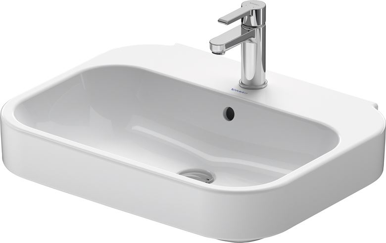 DURAVIT HAPPY D.2 umývadlo 60 cm, s otvorom pre batériu a prepadom 2316600000 Obrázek - fotka