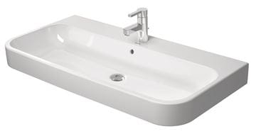 DURAVIT HAPPY D.2 umývadlo 100 cm, s otvorom pre batériu a prepadom, WonderGliss