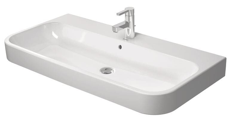 DURAVIT HAPPY D.2 umývadlo 100 cm, s otvorom pre batériu a prepadom, WonderGliss 23181000001 Obrázek - Hlavní obrázek