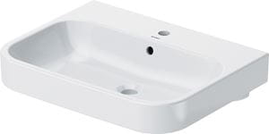 DURAVIT HAPPY D.2 umývadlo 80 cm, s otvorom pre batériu a prepadom, WonderGliss