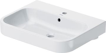 DURAVIT HAPPY D.2 umývadlo 80 cm, s otvorom pre batériu a prepadom, WonderGliss