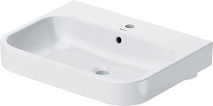DURAVIT HAPPY D.2 umývadlo 80 cm, s otvorom pre batériu a prepadom, WonderGliss