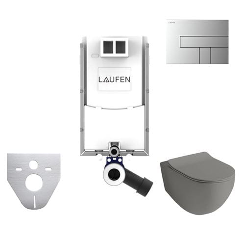 ARTCERAM FILE 2.0 závesné WC s montážnym prvkom Laufen Ineo TW102, Rimless splachovanie, SoftClose sedadlo, chrómové tlačidlo PT3.LAKF-RSC.CR.19 Obrázek - Hlavní obrázek