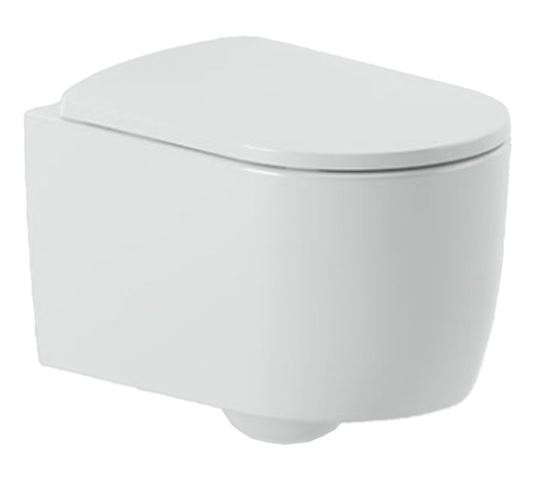 ARTCERAM MONET závesné WC s montážnym prvkom Laufen Ineo, Rimless splachovanie, SoftClose sedátko, chrómové tlačidlo PT3.LAKF-RSC.CR.15 Obrázek - fotka