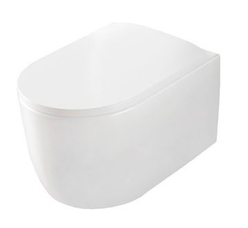 ARTCERAM MONET závesné WC, Rimless splachovanie, lesklá biela 