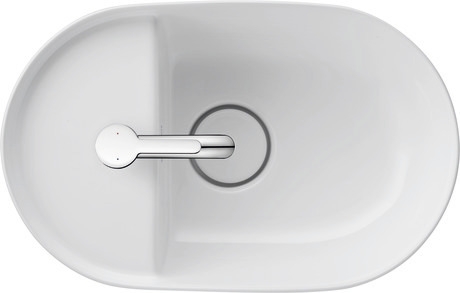DURAVIT LUV umývadlo na dosku 42 cm, s otvorom pre batériu, bez prepadu 0381420000 Obrázek - fotka