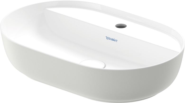 DURAVIT LUV umývadlo na dosku 60 cm, s otvorom pre batériu, bez prepadu 0380600000 Obrázek - Hlavní obrázek