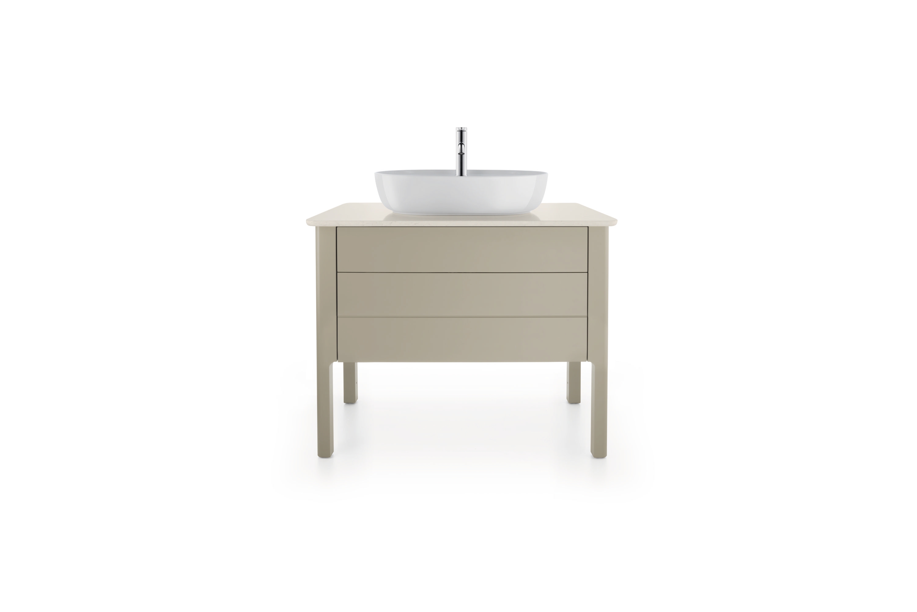 DURAVIT LUV umývadlo na dosku 60 cm, s otvorom pre batériu, bez prepadu 0380600000 Obrázek - fotka