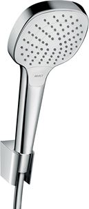 HANSGROHE CROMA SELECT E VARIO 3JET sprchová súprava 3-dielna, ručná sprcha 110x110 mm, 3 prúdy, hadica, držiak, biela/chróm