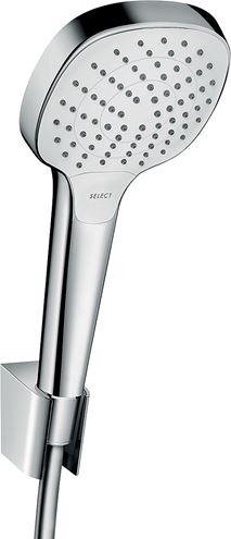 HANSGROHE CROMA SELECT E VARIO 3JET sprchová súprava 3-dielna, ručná sprcha 110x110 mm, 3 prúdy, hadica, držiak, biela/chróm 26425400 Obrázek - Hlavní obrázek