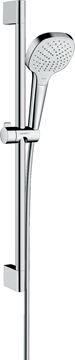 HANSGROHE CROMA SELECT E VARIO 3JET sprchová súprava 3-dielna, ručná sprcha 110x110 mm, 3 prúdy, tyč, hadica, biela/chróm