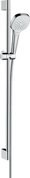 HANSGROHE CROMA SELECT E VARIO 3JET sprchová súprava 3-dielna, ručná sprcha 110x110 mm, 3 prúdy, tyč, hadica, EcoSmart, biela/chróm