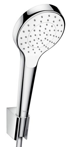HANSGROHE CROMA SELECT S 1JET sprchová súprava 3-dielna, ručná sprcha pr. 110 mm, hadica, držiak, biela/chróm 26410400 Obrázek - Hlavní obrázek