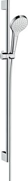 HANSGROHE CROMA SELECT S 1JET sprchová súprava 3-dielna, ručná sprcha pr. 110 mm, tyč, hadica, biela/chróm
