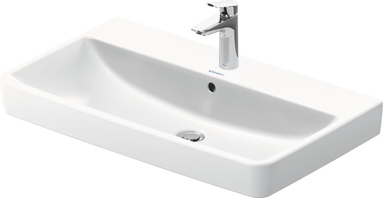 DURAVIT NO.1 umývadlo 80 cm, s otvorom pre batériu a prepadom 23758000002 Obrázek - fotka