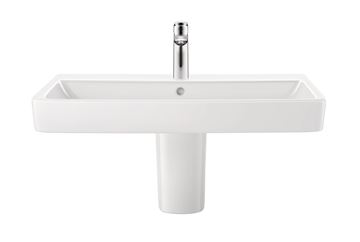 DURAVIT NO.1 umývadlo 80 cm, s otvorom pre batériu a prepadom 23758000002 Obrázek - fotka