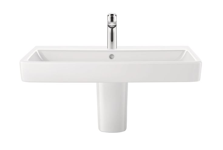 DURAVIT NO.1 umývadlo 80 cm, s otvorom pre batériu a prepadom 23758000002 Obrázek - fotka