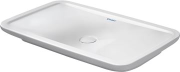 DURAVIT PURAVIDA umývadlo na dosku 69,5 cm, bez prepadu, WonderGliss