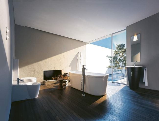 DURAVIT STARCK 1 umývadlo 58 cm, s otvorom pre batériu a prepadom, WonderGliss 04065800001 Obrázek - fotka