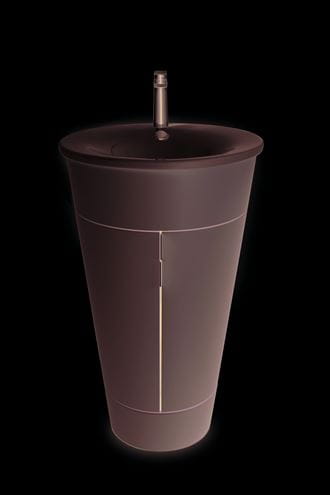 DURAVIT STARCK 1 umývadlo 58 cm, s otvorom pre batériu a prepadom, WonderGliss 04065800001 Obrázek - fotka