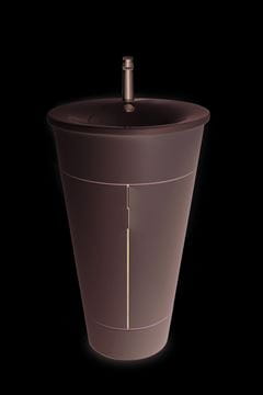 DURAVIT STARCK 1 umývadlo 58 cm, s otvorom pre batériu a prepadom, WonderGliss 04065800001 Obrázek - fotka