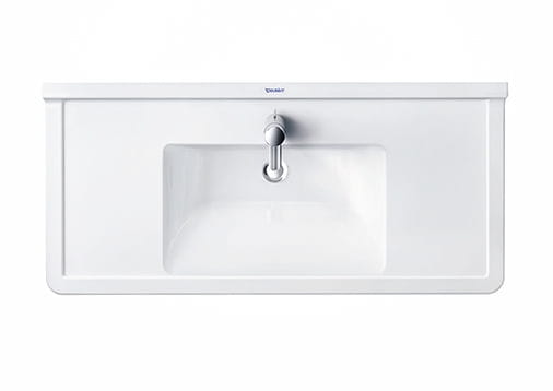 DURAVIT STARCK 3 umývadlo 105 cm, s otvorom pre batériu a prepadom, WonderGliss 03041000001 Obrázek - fotka