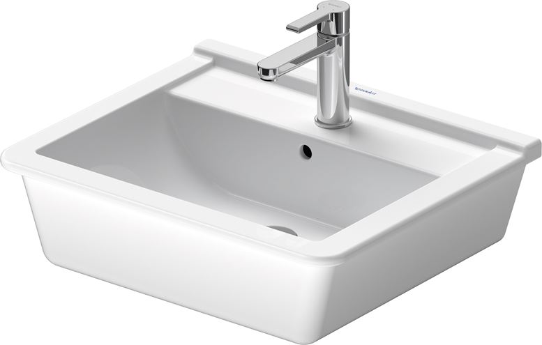 DURAVIT STARCK 3 umývadlo 56 cm, s otvorom pre batériu a prepadom 0302560000 Obrázek - Hlavní obrázek
