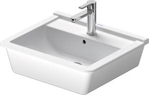 DURAVIT STARCK 3 umývadlo 56 cm, s otvorom pre batériu a prepadom, WonderGliss