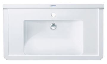 DURAVIT STARCK 3 umývadlo 85 cm, s otvorom pre batériu a prepadom, WonderGliss 03048000001 Obrázek - fotka