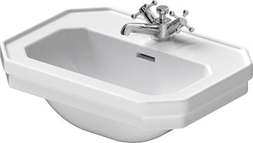 DURAVIT 1930 umývadielko 50 cm, s otvorom pre batériu a prepadom, WonderGliss 07855000001 Obrázek - fotka