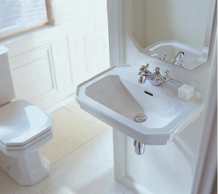 DURAVIT 1930 umývadielko 50 cm, s otvorom pre batériu a prepadom, WonderGliss 07855000001 Obrázek - fotka