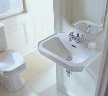 DURAVIT 1930 umývadielko 50 cm, s otvorom pre batériu a prepadom, WonderGliss 07855000001 Obrázek - fotka