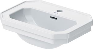 DURAVIT 1930 umývadielko 50 cm, s otvorom pre batériu a prepadom, WonderGliss