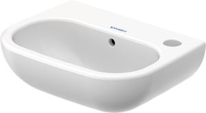 DURAVIT D-CODE umývadielko 36 cm, s otvorom pre batériu vpravo a prepadom