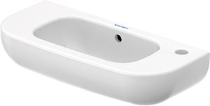 DURAVIT D-CODE umývadielko 50 cm, s otvorom pre batériu vpravo a prepadom